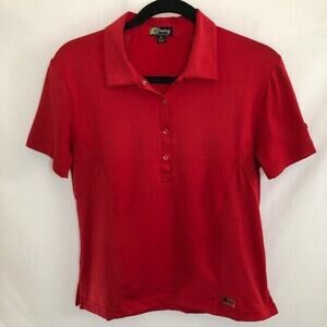 Swing Bette & Court red breathable polo shirt size medium golf